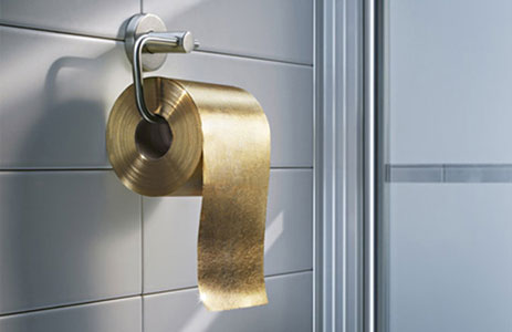 Papier toilette en or